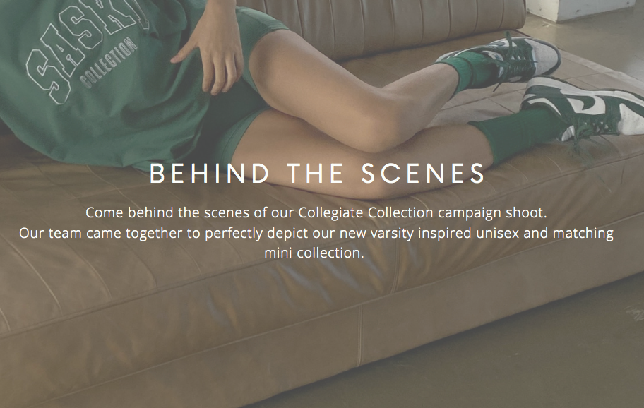 BTS of the COLLEGIATE COLLECTION