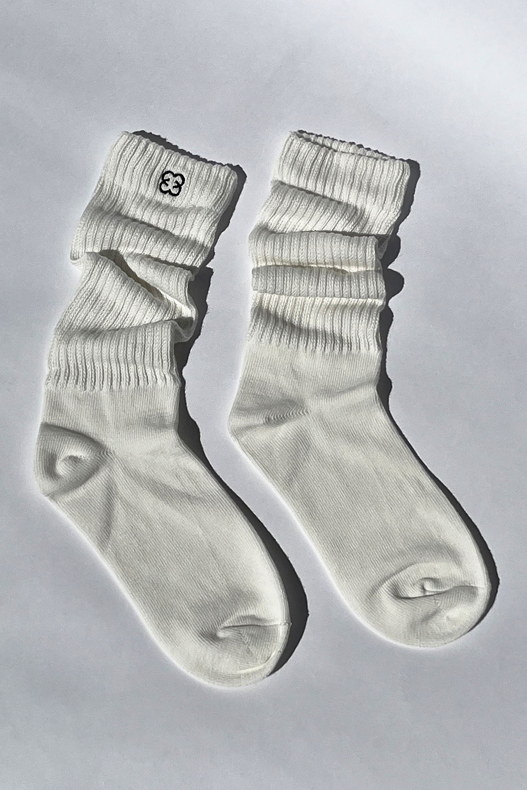 Slouchy Socks | White