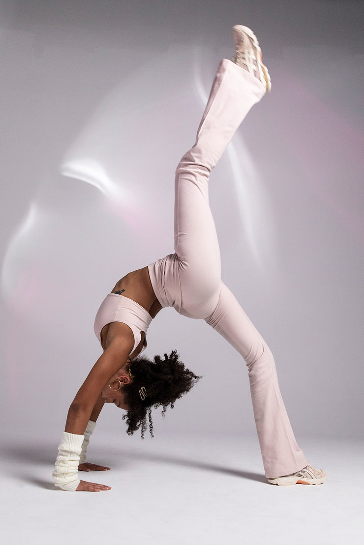 Fold Over Yoga Pants | Blush